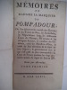 Mémoires de Madame la Marquise de POMPADOUR . POMPADOUR Madame de  