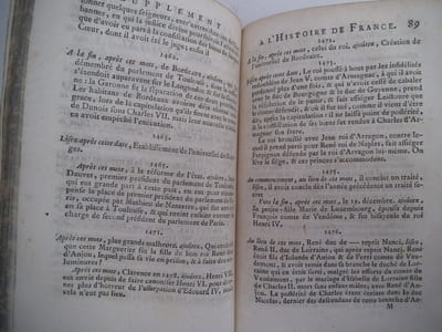 Supplément au nouvel abrégé chronologique de l’histoire de France