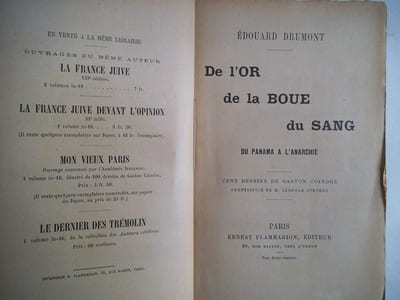 de l’or,de la boue,du sang.De Panama à l’anarchie.