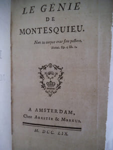 Le génie de Montesquieu 
