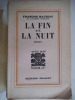 La fin de la nuit. MAURIAC François 