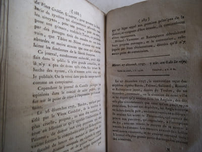Les souvenirs de l'histoire ou le Diurnal de la Révolution de France pour l'an de grâce 1797.
