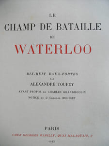 Le Champ de bataille de WATERLOO