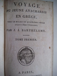 Voyage du Jeune Anacharsis en Grèce.