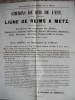 Chemin de fer ligne de Reims à Metz extrait du registre des délibérations rapport de M de Benoist, secrétaire de la commission.. Chemin de fer ligne ...