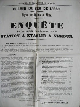 Chemin de fer ligne de Reims à Metz extrait du registre des délibérations rapport de M de Benoist, secrétaire de la commission.. Chemin de fer ligne ...