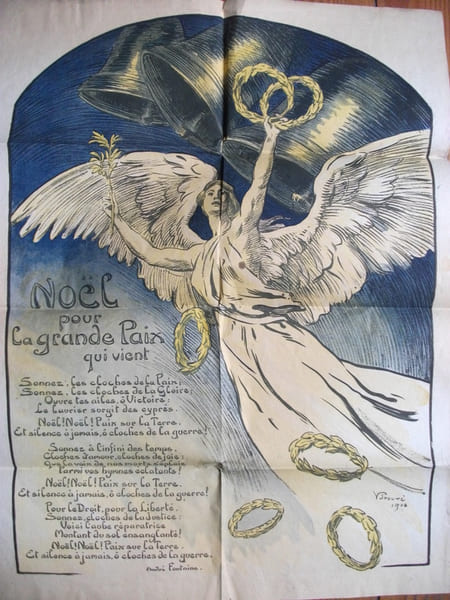 Affiche No&euml;l pour la grande paix qui vient.. PROUVE Victor.