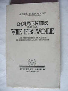 Souvenirs de la vie frivole