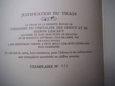 Histoire du Chevalier DES GRIEUX et de MANON LESCAUT