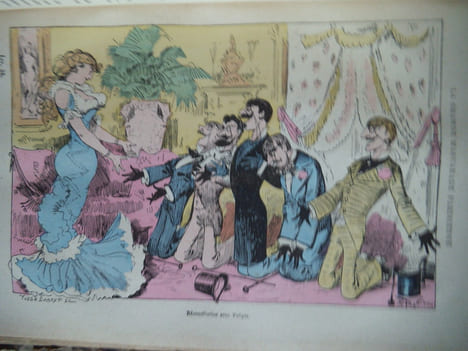 La Grande Mascarade Parisienne . ROBIDA Albert