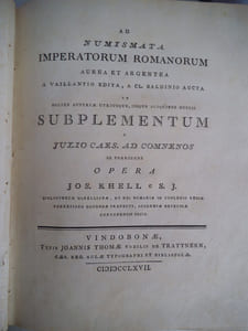 Ad numismata imperetorum Romanorum Aurea et argentea A Vaillantio edita, a d. Baldinio Aucta.