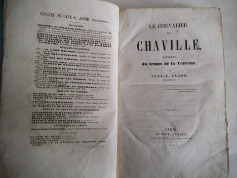 Le Chevalier de Chaville.. JACOB P.L
