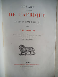 Voyages dans l’intérieur de l’Afrique et au Cap de Bonne–Espérance