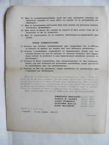 Manifeste des peintres Futuristes.