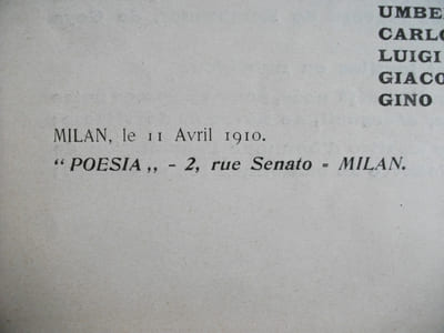 Manifeste des peintres Futuristes.