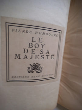 Le Boy de sa Majesté. HUMBOURG Pierre