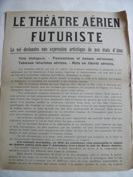 Le théâtre aérien Futuriste.  AZARI.F 