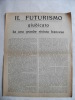  Il Futurismo guidicato da una grande rivista Francise . BRAGA Dominique 