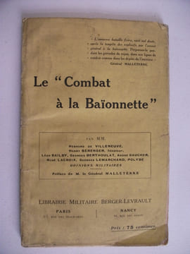 le combat à la baïonnette . collectif