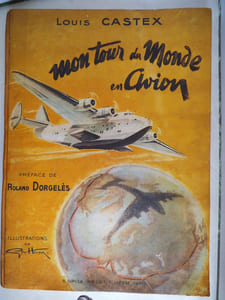 mon tour du monde  en avion. 