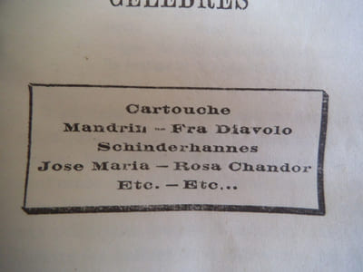 les brigands célèbres