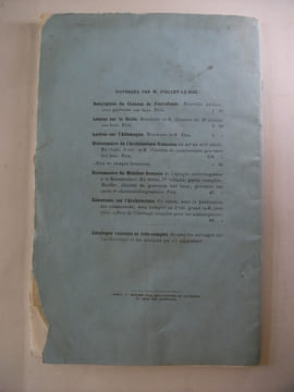 Description du château de COUCY. VIOLLET LE DUC