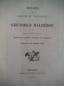 Grenoblo Malhérou.. BLANC dit LA GOUTTE