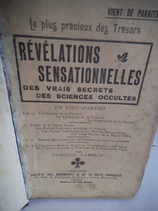 révélations sensationnelles des vrais secrets des sciences occultes