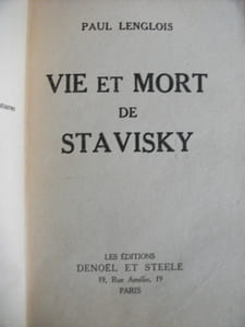 Vie et mort de STAVISKY