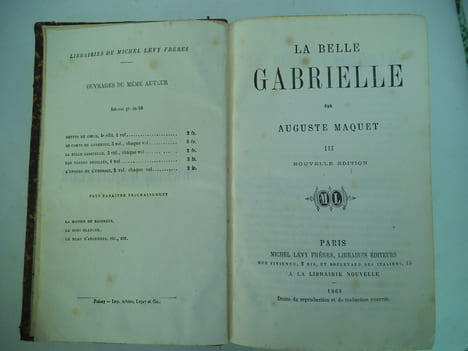 La belle Gabrielle. MAQUET Auguste