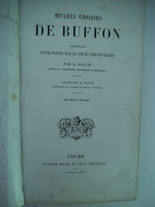 Oeuvres choisies de Buffon
