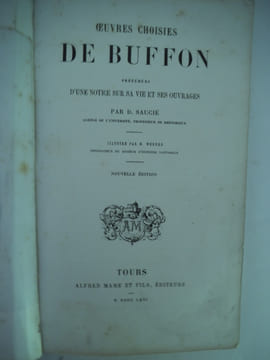 Oeuvres choisies de Buffon . BUFFON