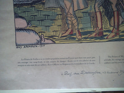 Edouard Prince de Galles visitant un observatoire d’artillerie français.