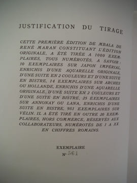 MBALA l’éléphant. MARAN René 