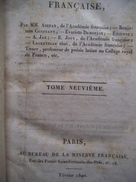 La Minerve Française . Collectif