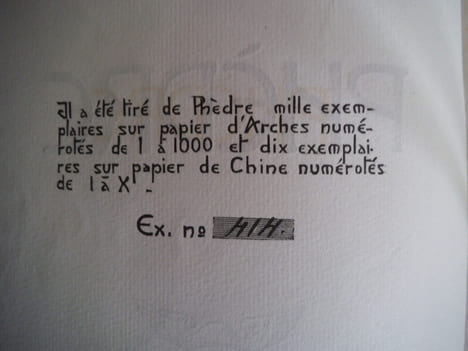 PHEDRE . ROUVEYRE André