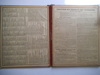 Almanach des Postes et des télégraphes Année 1918