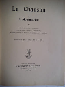 la chanson à Montmartre