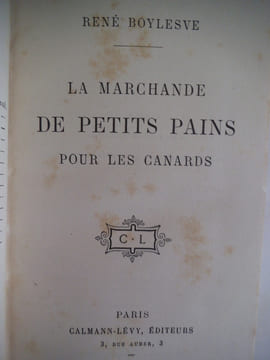 La marchande de petits pains pour les canards.. BOYSLEVE René