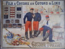 Fils à coudre en coton & lins Gustave TOUSSIN à Lille. . anonyme 