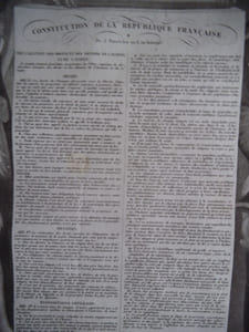 Constitution de la République Française du 5 fructidor an 3 (22 août 1795)