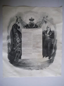Charte Constitutionnelle du 2 Juin 1814.Louis XVIII.