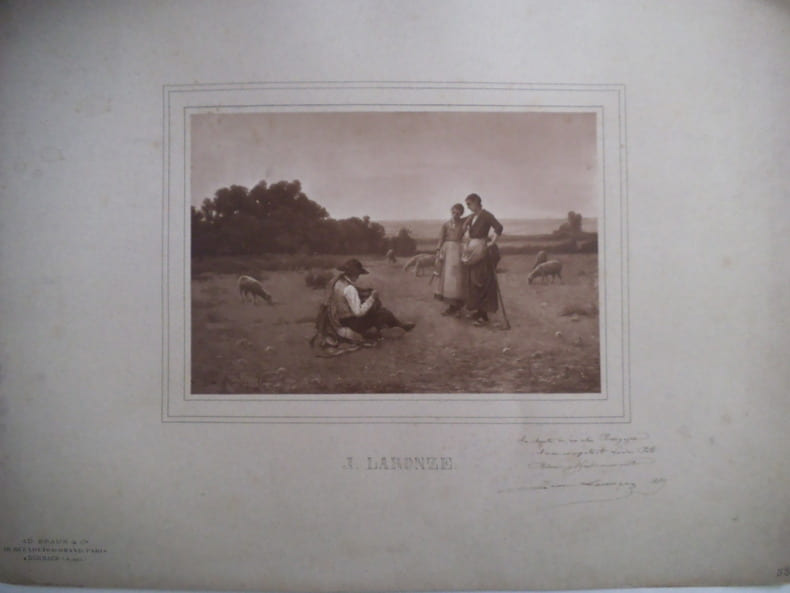 Sc&egrave;ne champ&ecirc;tre. LARONZE Jean 