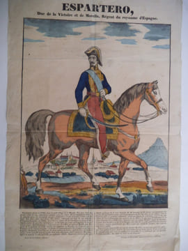 ESPARTERO Duc de la Victoire et de la Morella. PELLERIN Imagerie d’Epinal