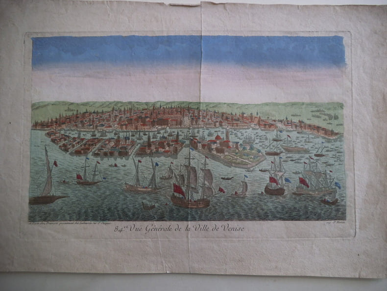 Vu&euml; g&eacute;n&eacute;rale de la ville de Venise. Vue d’optique 
