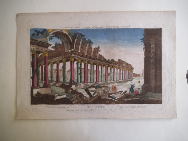 Ruine de Carthage-vestige du temple de Mars. Vue d’optique