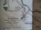 carte du cours de la Saône canalisée de port sur Saône à St Jean –de- Losne. . VUILLAUME  R.