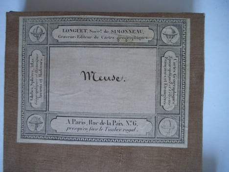 Carte de la Meuse . anonyme 