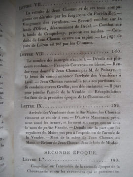 Lettres sur l’origine de la chouannerie et sur les chouans du Bas-Maine. DUCHEMIN DESCEPEAUX J.