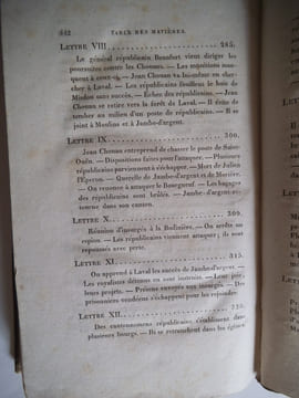 Lettres sur l’origine de la chouannerie et sur les chouans du Bas-Maine. DUCHEMIN DESCEPEAUX J.